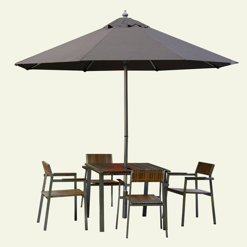 outdoor table and chairs with umbrella